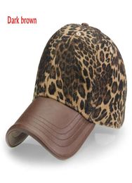 AUBREYRENE High Quality 2017 New Leopard Design Baseball Cap Women Fashion Winter Hats for Women Golf Polo Hat2583404