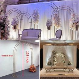 Party Decoration Luxury Outdoor Stage Wall Backdrops Flower Arch Display Frame Wedding Event Background Props Floral Sign Stand