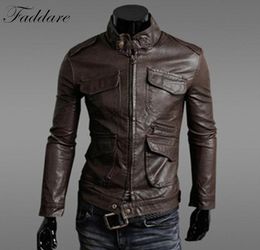 Vintage Lederjacken Herren Herbst und Winter Lederkleidung Männer Leder Jacken Männliche Business Casual Coats 20175058440