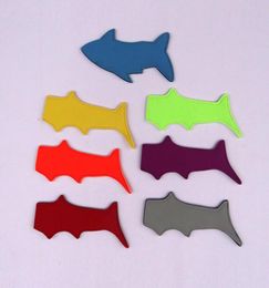 Tool 200pcs Ice Cream Sleeve For Environmental Shark Shape Pure Color Popsicle Holder Neoprene Pop Holders Tools1432237