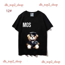 Moschinno Shirt T-shirts Designers T Shirts Tshirts Fashion Letter Printing Short Sleeve Lady Tees Casual Clothes Tops T-shirts Clothing # Tiger Teddy 4065