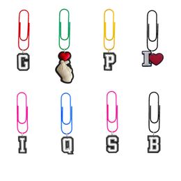 Banner Flags Black Letters Cartoon Paper Clips Nurse Gifts Colorf Memo For Pagination Organize Office Stationery Funny Bookmarks Otume Otq8X