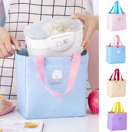 Storage Bags Large Size Portable Lunch Food Handbag Office Worker Box Bag Insulation Durable Functional Waterproof Women Student