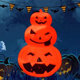 Decorative Figurines Halloween Pumpkin LED Light Lamp Creative Lantern Decoration Flashing Gypsophila Ghost Festival Dress Up Glowing