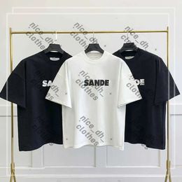 High Quality Designe classic jill sander t shirt casual mens women Letter printing couples simple style loose short sleeve oversized t shirt 57555