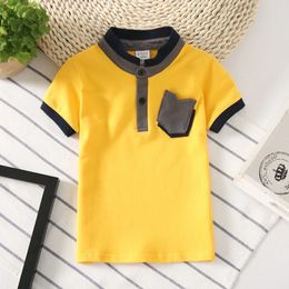 Fashion Kids Boys Polo -Hemden Teenager 214 Jahre Baumwolle Kurzarm Baby Jungen Sporthemd Tops Kinder Kleidung 240516