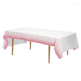 Table Cloth Durable And Stylish Tablecloth With Gold Polka Dots For Special Occasions PEVA Disposable