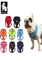 Truelove Puppy Cat Pet Dog Harness Breathable Mesh Nylon dog Harness Strap Soft Walk Vest Collar For Small Medium Size Dog Pets Y26919014