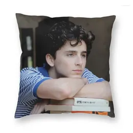 Pillow Timothee Chalamet Cover Double Side 3D Printing 90s TV Actor Floor Case For Sofa Fashion Pillowcase Decoration