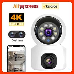 Wireless Camera Kits Mini Baby Monitor WiFi 4K 8MP Smart Home Security IP Wireless CCTV Monitoring Night Vision Camera Network Bidirectional Audio J240518