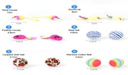 12Pcs Variety Small Mini Playing Mouse Toys Gift for Cats Dogs Kitten Value Pet Toys Packs7392744