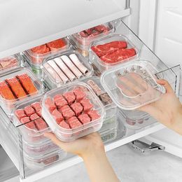 Storage Bottles 1PC PP Refrigerator Transparent Food Container Kitchen With Lid Sealed Fresh-keeping Box Tools