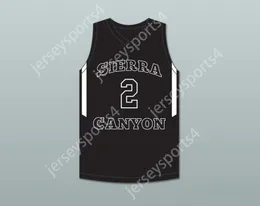 CUSTOM Name Youth/Kids SCOTTY PIPPEN JR 2 SIERRA CANYON SCHOOL TRAILBLAZERS BLACK BASKETBALL JERSEY 2 Top Stitched S-6XL