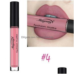 Lipstick Miss Young Waterproof Long Lasting Liquid Moisturiser Veet Matte Y Cosmetic Beauty Makeup Drop Delivery Health Lips Dhl6E