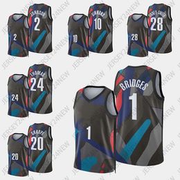 Ben 10 Simmons Basketball Jersey 1 Mikal Bridges 33 Nicolas Claxton 8 Lonnie Walker IV 21 Noah Clowney 4 Dennis Smith Jr. 0 Dariq Whitehead Men Women Youth XS-4XL