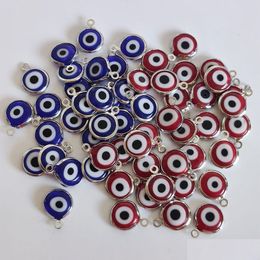 Charms Turkish Evil Eye Pendant 10Mm Blue Red Eyes Pendants For Diy Necklace Earrings Jewellery Accessories Drop Delivery Findings Compo Otpcb