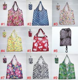 Latest Home Storage Nylon Foldable Shopping Bags Reusable EcoFriendly folding Bag Shopping Bags new Ladies Storage Bags 20227657253