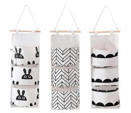 3Pcs Over The Door Storage PocketsHanging Bags Organiser Wall Closet 9 Pockets Home1965050