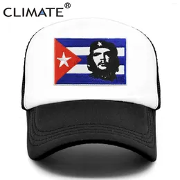 Ball Caps CLIMATE Che Guevara Trucker Cap Cuba Hero Flag Ernesto Hat Cool Summer Mesh