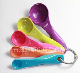 Multicolour measuring spoon 5pcsset1 25 5 75 15ml food thickening of coffee milk tea fruit powder measuring spoon1092798