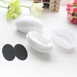 2024 Fashion Foot Care Tool Home Use Massage Care Oval Egg Shape Pedicure Foot File Callus Cuticle Removeroval pedicure file