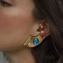Stud Earrings Women's Light Luxury Retro Ear Clip Small And Boutique Fashion Jewelry