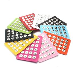 Jewellery Stand 10 Colours Noosa Snap 18Mm Button Display Black Leather For 24 Pcs Holder Drop Delivery Packing Otnm0