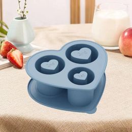 Baking Moulds Slow-melting Ice Cubes Heart Shaped Silicone Cube Tray With Lids For Tumbler Cup Bpa-free Cocktails