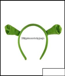 Other Festive Party Supplies Home Garden Shrek Hairpin Ears Headband Head Circle Halloween Children Adt Show Hair Hoop Costume Ite1187258