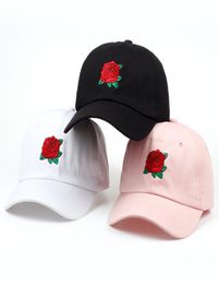 new fashion roses men women baseball flower designer caps spring summer sun hats for women solid snapback cap whole hat6236215