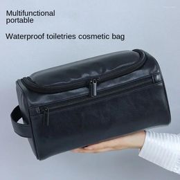 Cosmetic Bags Travel Portable PU High-end Men's Toiletry Bag Fitness Swimming Storage Supplies Makeup Large Capacity