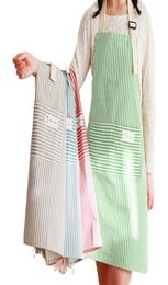 Cotton apron Adjustable Adult Antifouling Apron Restaurant Waiter Waitress Working Apron Dustproof Steel Cotton Coverall Apron1517704