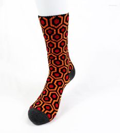 Men039s Socks Men039s Overlook El The Shining Carpet Cult Movie Streetwear Men Cotton Hexagon Pattern SocksMen039s2257812