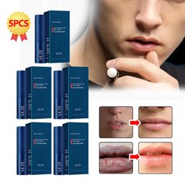 5Pcs Men Lip Balm Fade Lip Lines Lighten Lips Balm Anti Dry Cracked Lipstick Long Lasting Moisturising Hydrating MenS Cosmetics 240518