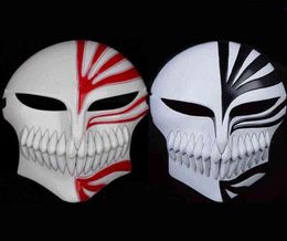 New Death Ichigo Kurosaki Bleach Mask Christmas Dance Masquerade Party Cosplay Halloween Cool Mask Gift Men JP Anime Fans Toy Y2203954367