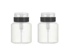 Push Down Empty Lockable Pump Dispenser Bottle for Nail Polish and Makeup Remover200ml68ozBlack Top Cap3071886