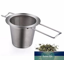 New Mesh Tea Infuser Reusable Tea Strainer Teapot EcoFriendly Stainless Steel Loose Tea Philtre Drinkware Kitchen Accessories8958436