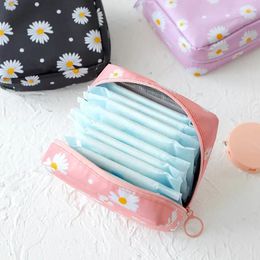 Storage Bags Women Tampon Bag Sanitary Pad Pouch Napkin Cosmetic Portable Makeup Lipstick Key Earphone Data Cables Organiser Box