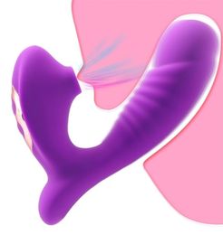 Clitoral Sucking G Spot Dildo Vibrator with 10 Powerful Modes Clit Sucker Rechargeable Clitoris Stimulator Sex Toys for Women 22032182937