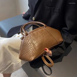 Evening Bags Brand Designer Clip Handbag And Purses Women Shoulder Crossbody Bag 2024 Vintage Leather Ladies Messenger High Quality