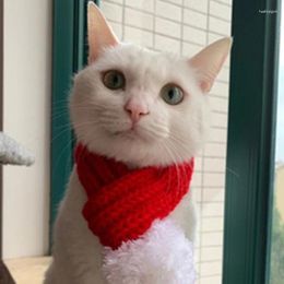 Dog Apparel Funny Cat Dogs Costume Scarf Christmas Santa Cosplay Collar Cute Autumn And Winter Adjustable Pet Accessories