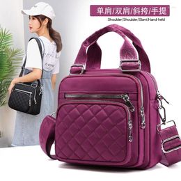 Bag Jielangshi Women's Nylon Cloth Double Shoulder Multi-function Single Messenger Handbag Fashion Canvas
