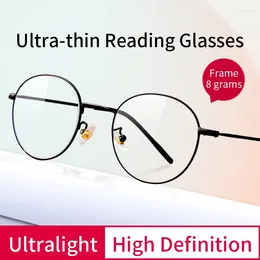 Sunglasses Ultralight Reading Glasses Blue Light Blocking Ultra-Thin Hard Resin Lens Presbyopia Eyeglasses Weight Frame For Women