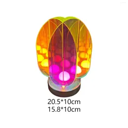 Table Lamps 3D Art Acrylic Lamp Colorful Modern Night Light For Party Dinner Decor