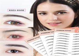 Magic False Eyebrows 4D Hairlike Eyebrow Tattoo Sticker Waterproof Lasting Makeup Waterbased Eye Brow Stickers Cosmetics XB11465168