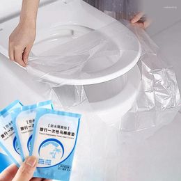 Toilet Seat Covers 50Pcs Travel Disposable Plastic Cover Mat Waterproof Safety Bathroom Paper Pad Accessory