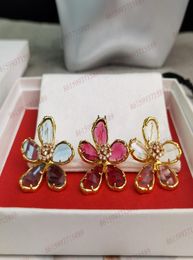 cel brand designer women hoop hugie female earrings new fashion Jewellery golden Colour big diamond3828120