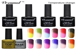 WholeVrenmol 1Pcs 8ml Mood Change Colour Changing Nail Polish Chameleonic Gel Lacquer Thermal Varnish Need UV LED Lamp Dry4737007