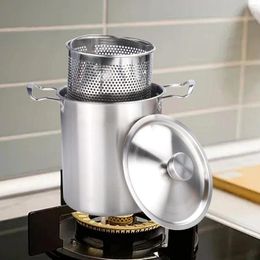 Pans Stainless Steel Small Deep Fryer Pot Cooking Tool Fryers Frying For Fried Chicken Legs Dried Tempura Fries