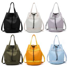 New Designer Simple lightweight Oxford cloth bucket fashionable Instagram casual one shoulder diagonal crossbag large capacity outdoor women's bag